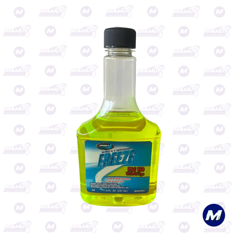 Aceite Compresor Automotriz Freeze Pag150 W Uv 8oz