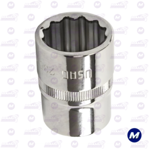 Dado 1/2 X 1 pulgada estriado corto Usag