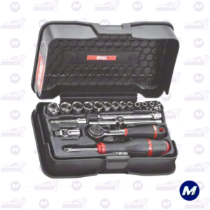 Juego dados 1/4 hexagonal 4 A 14 Mm 19 piezas Usag