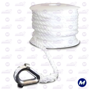 Línea Anclaje Nylon Trenzado 3/8 Pulgada 50 Pies Seasense