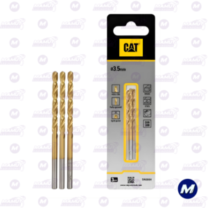 Broca Cilíndrica 3.5 X 65 Mm 3 Piezas Cat