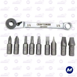 Destornillador Trinquete Puntas 10 Piezas Craftsman