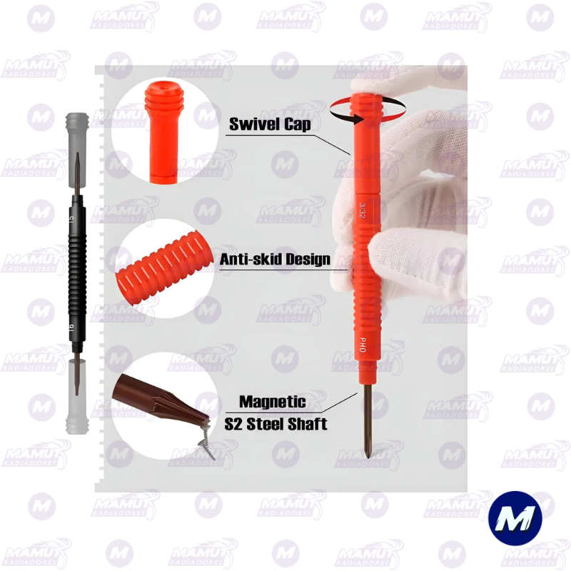 Destornillador de Precisión 12 Piezas Shall - Imagen 2