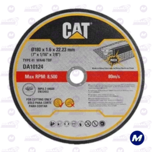 Disco para Corte Metal 7 Pulgada X 1/16 Pulgada Cat