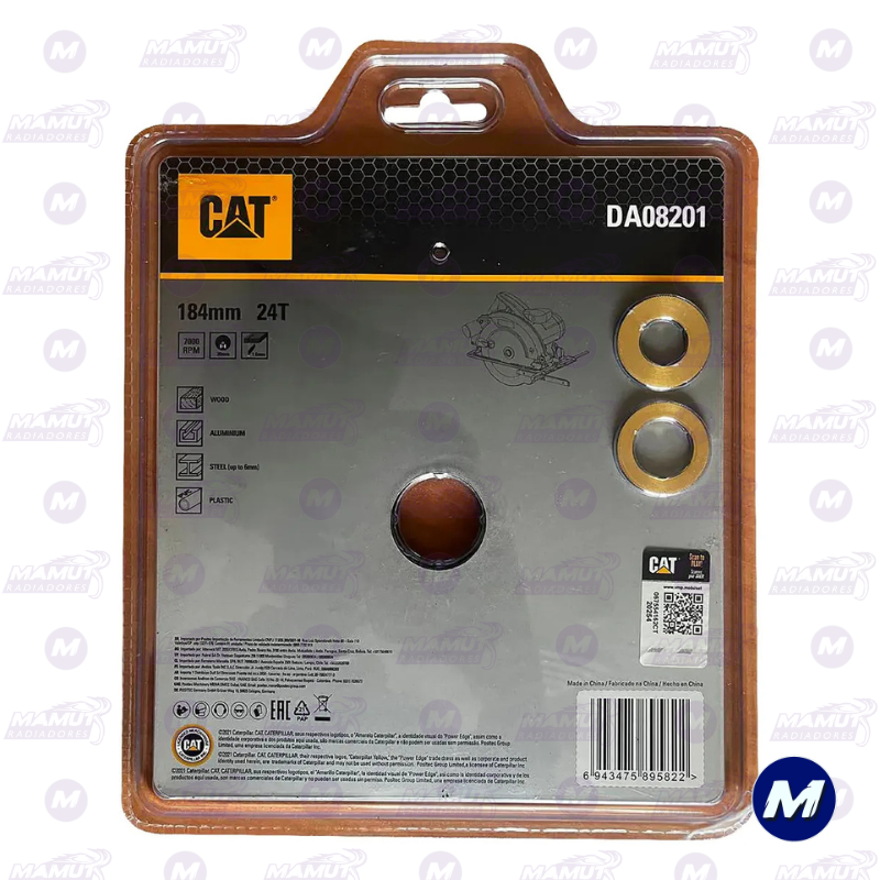 Disco Sierra Circular Madera 7-1/4 Pulgada 24 Toneladas Cat - Imagen 2