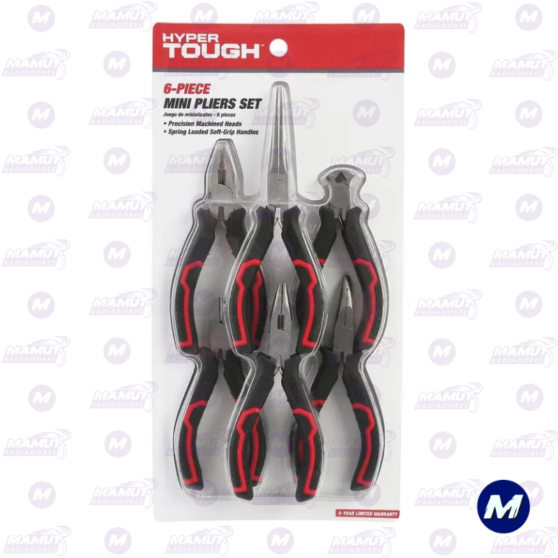 Set de Mini Alicates 6 Piezas Hyper Tough - Imagen 4