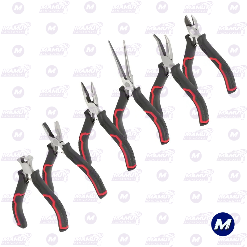 Set de Mini Alicates 6 Piezas Hyper Tough