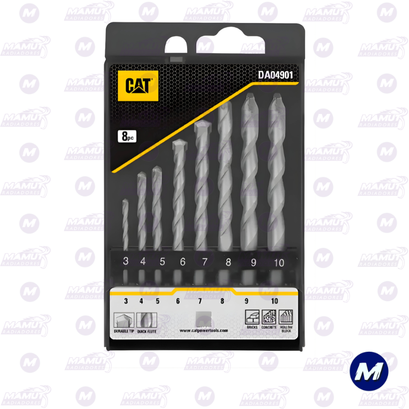 Juego de Brocas Espada 8 Piezas Cat