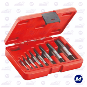 Juego Extractor Tornillos Rotos 1 a 8 Mm 8 Pz Usag