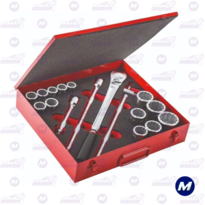 Juego de Dados 3/4 Estriado 22 A 50 Mm 17 Piezas Usag