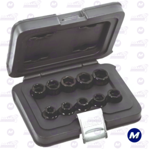 Juego de Dados Impacto 1/2 10 A 19 Mm Hexagonal Cortos Usag