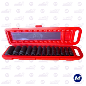 Juego de Dados de Impacto Profundos Mm 1/2 13 Piezas