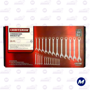 Juego de Llaves Pulgada Combinadas 26 Piezas Metric Craftsman