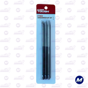 Juego de Puntas de Destornillador 3 Piezas Hyper Tough