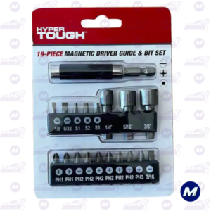 Juegos de Guías y Puntas Magnéticas 19 Piezas Hyper Tough